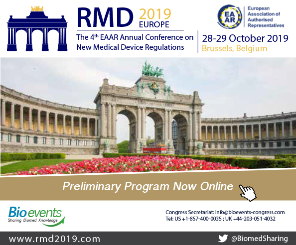 The 4th EAAR Annual Conference on New Medical Device Regulations (RMD2019)